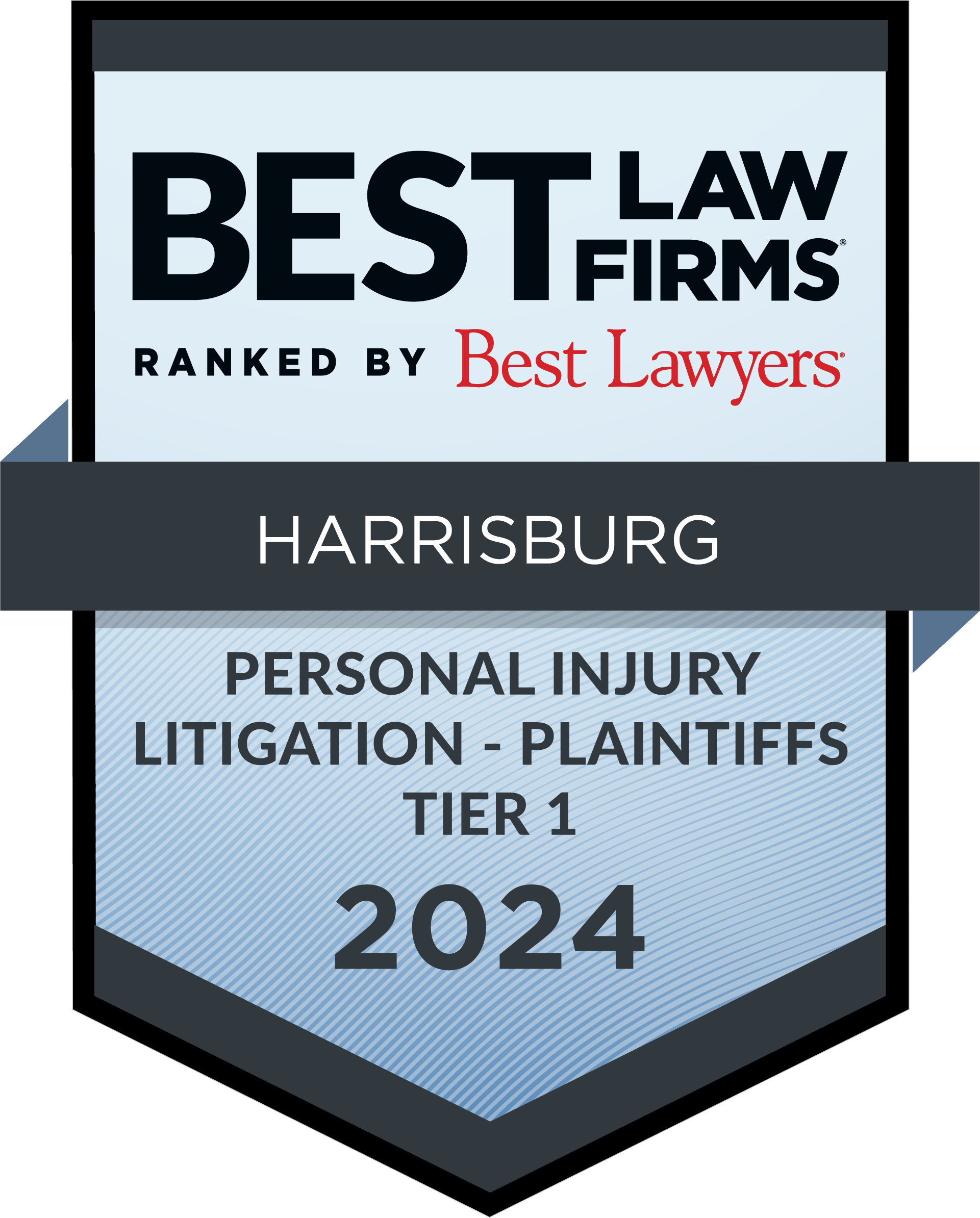 Best Personal injury Law Firms 2024 Badge